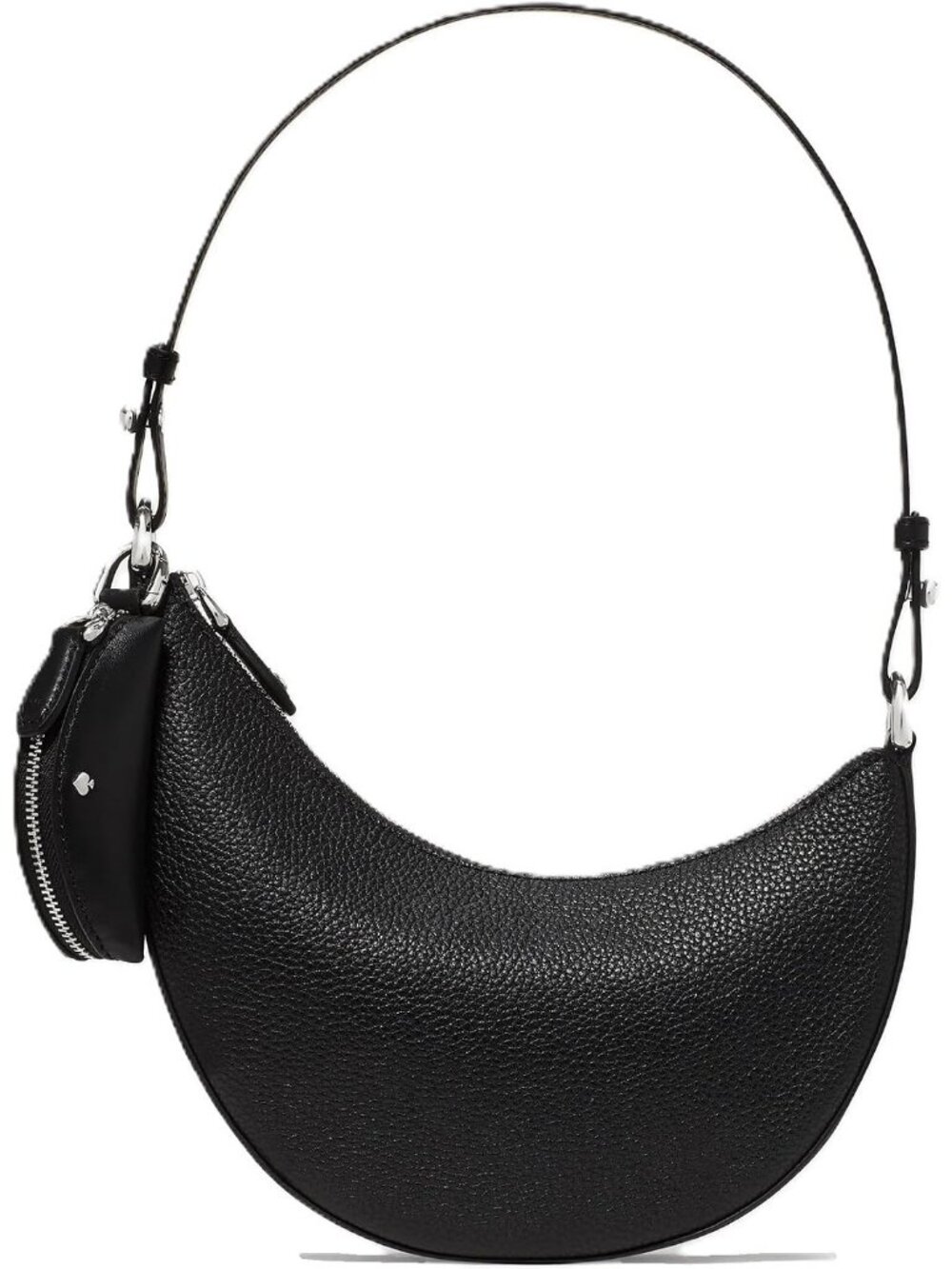 Women's Black Silver Duo Crinkle Metallic Leather Mini Shoulder Crossbody Bags